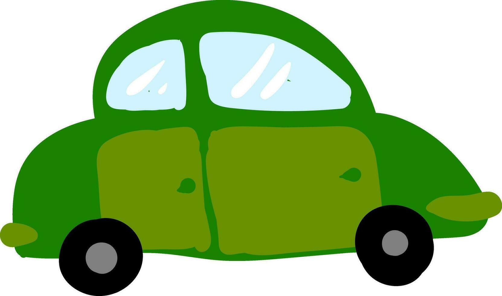 verde auto, vector o color ilustración.