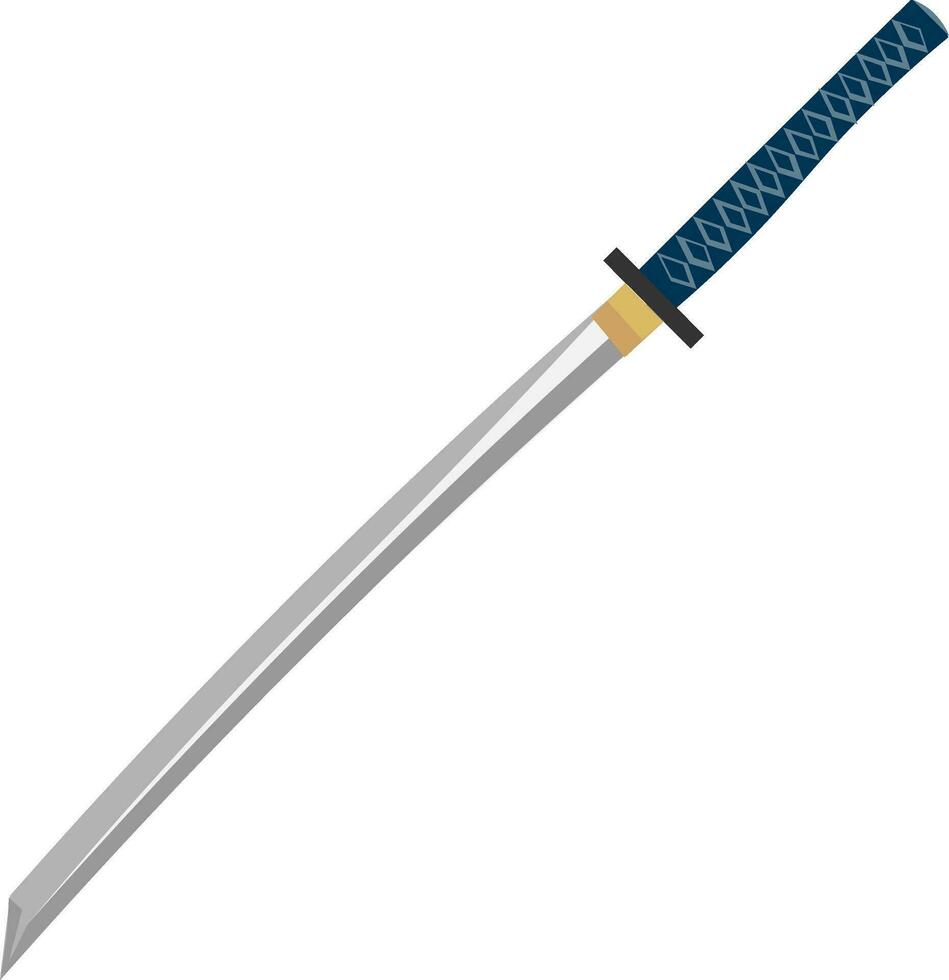 una katana, vector o ilustración a color.