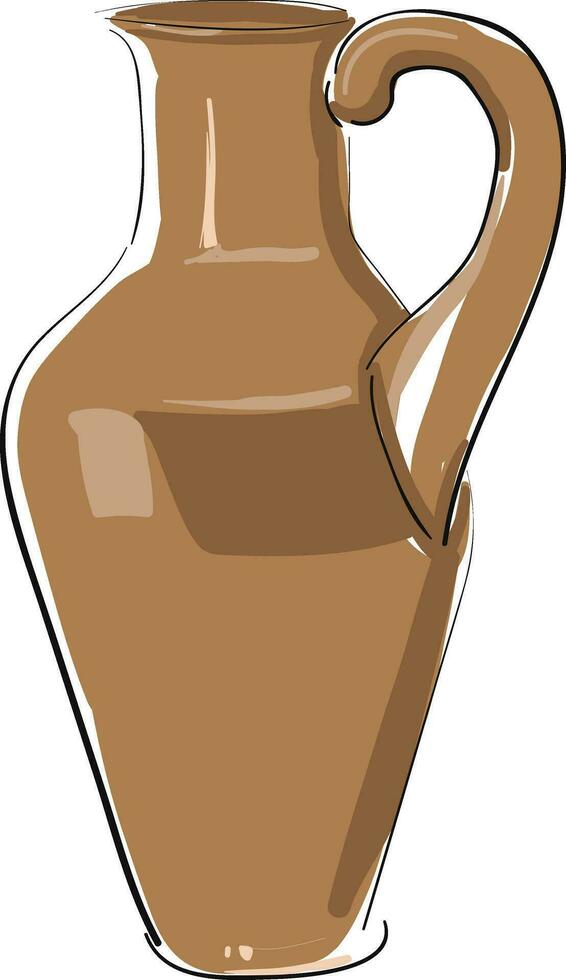 A jug, vector or color illustration.
