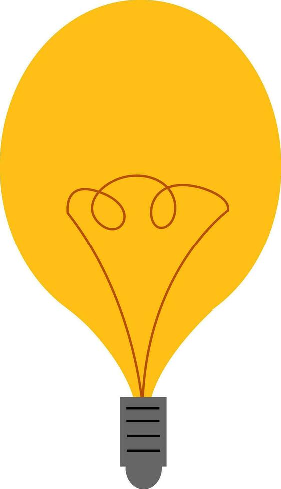 Light bulb 2, vector or color illustration.