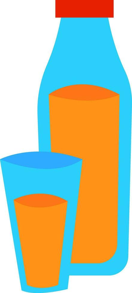 Orange juice, vector or color illustration.