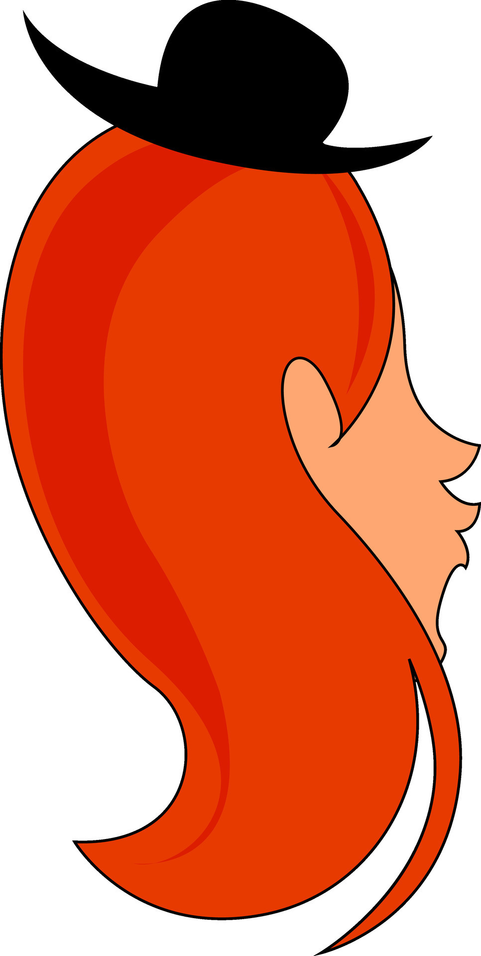 Red hair, vector or color illustration. 34514650 Vector Art at Vecteezy