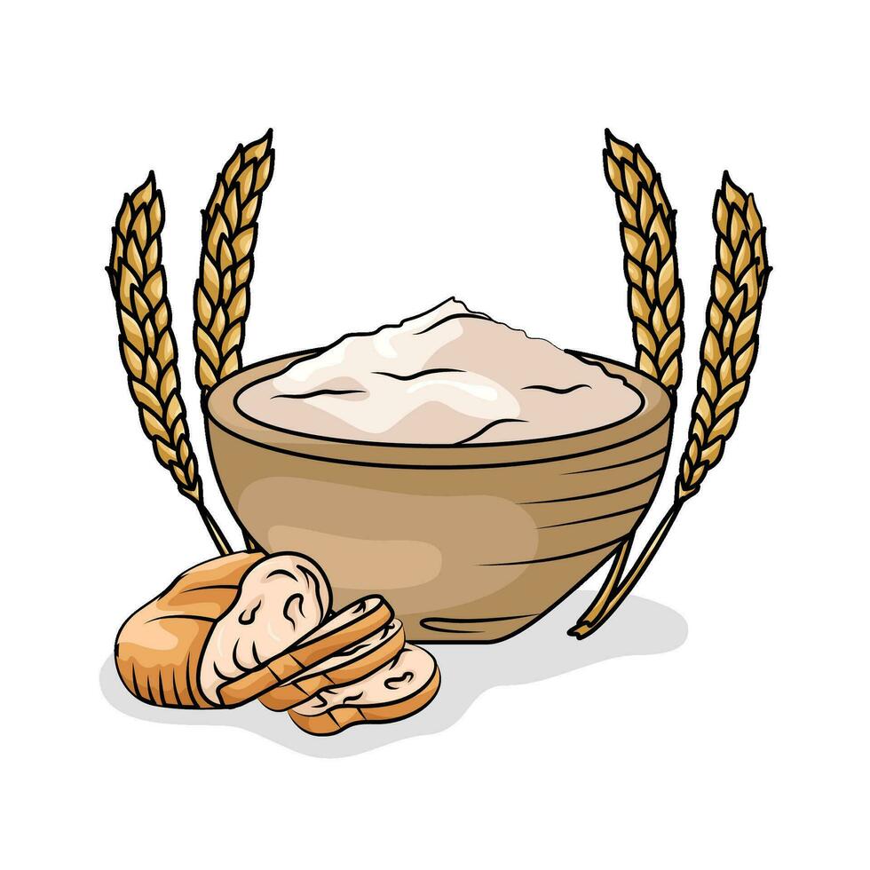 20 flour bread part 3 vector