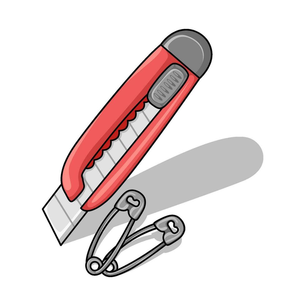 cutter with pin illustration vector