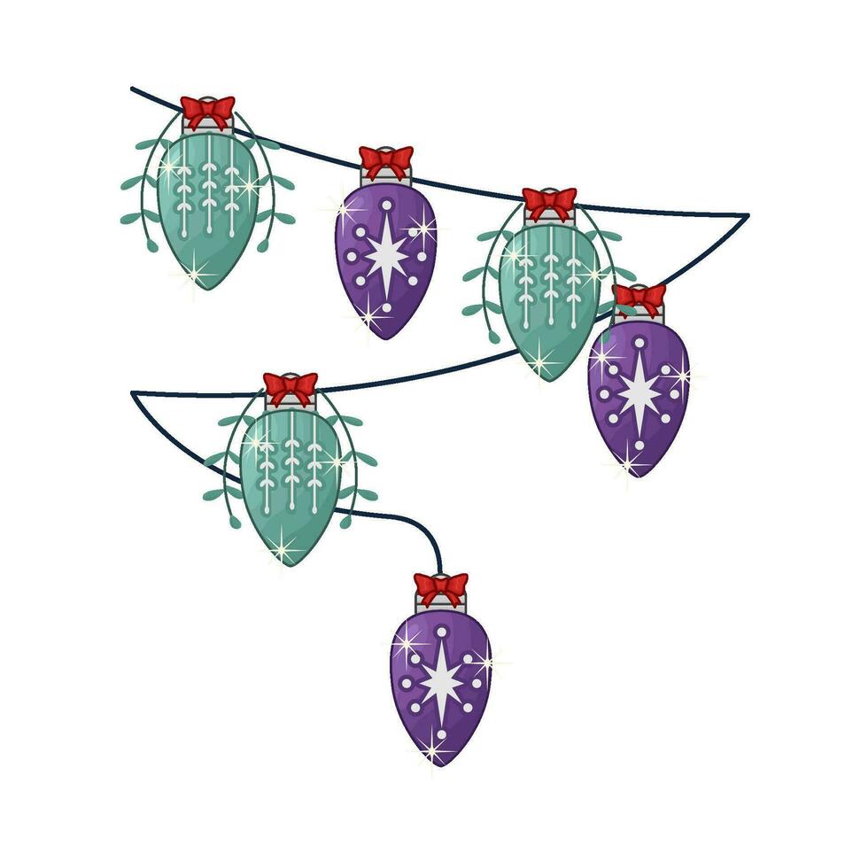 christmas lamp decoration  illustration vector