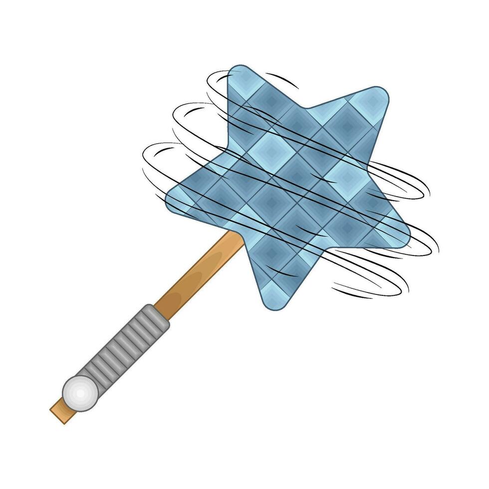star blue stick  illustration vector