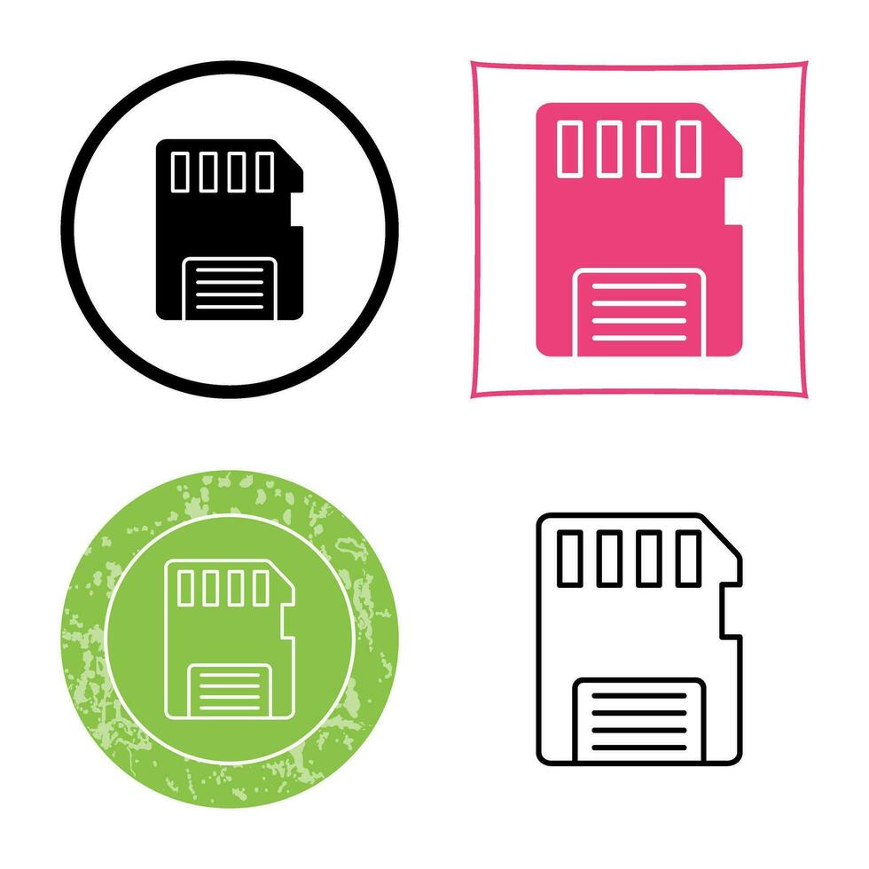 Memory Card Vector Icon