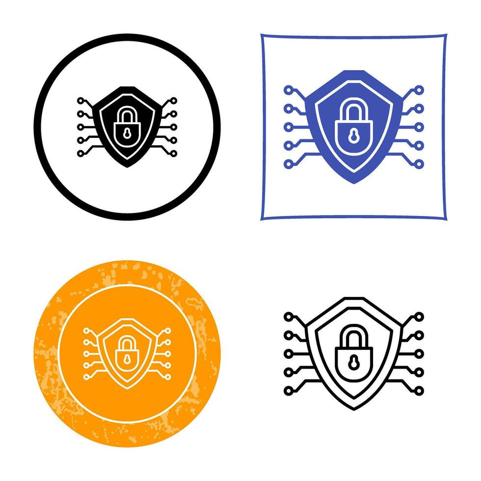 Cyber Security Vector Icon