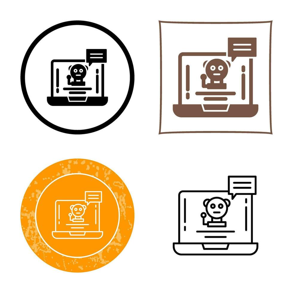 Chat Bot Vector Icon