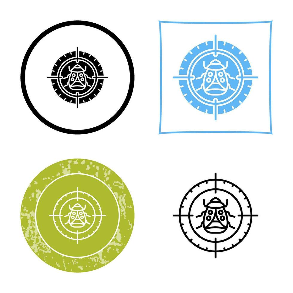 Bug Target Vector Icon