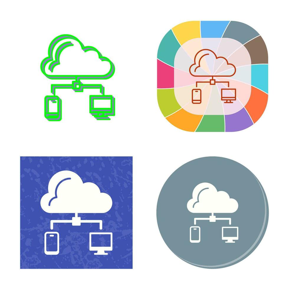 icono de vector de nube