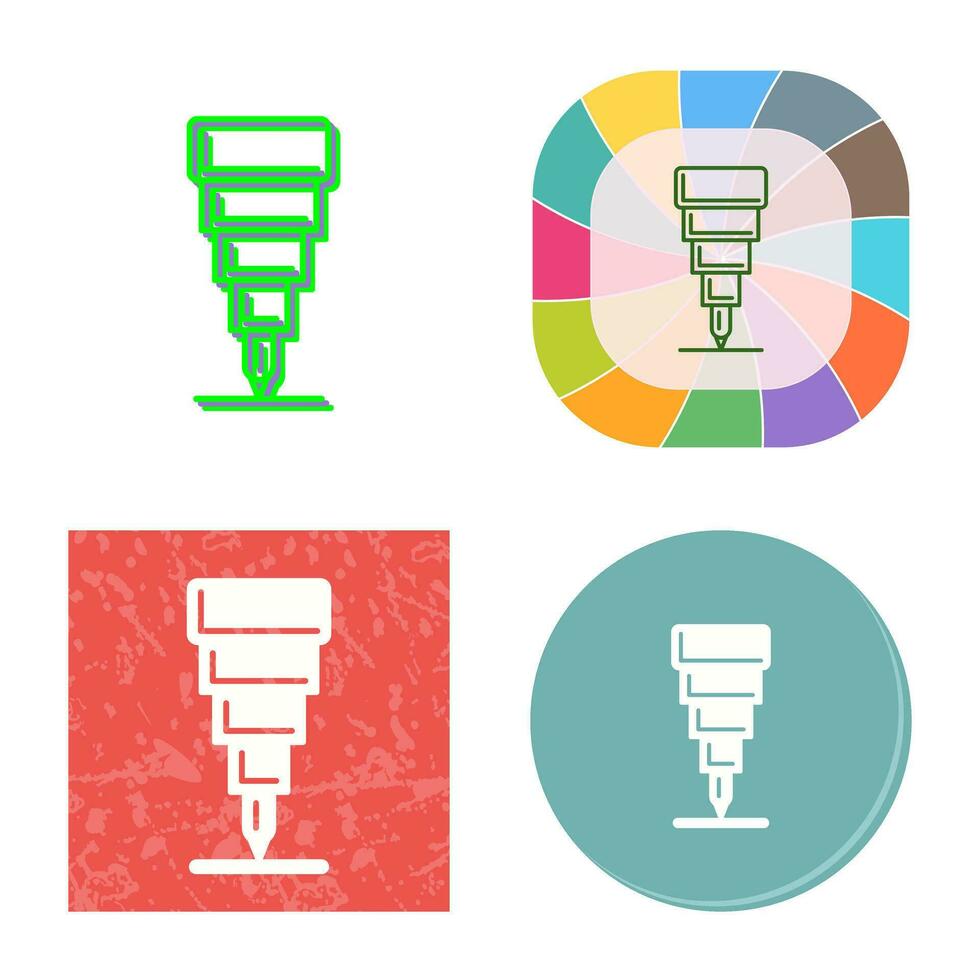 Fine Tip Pen Vector Icon