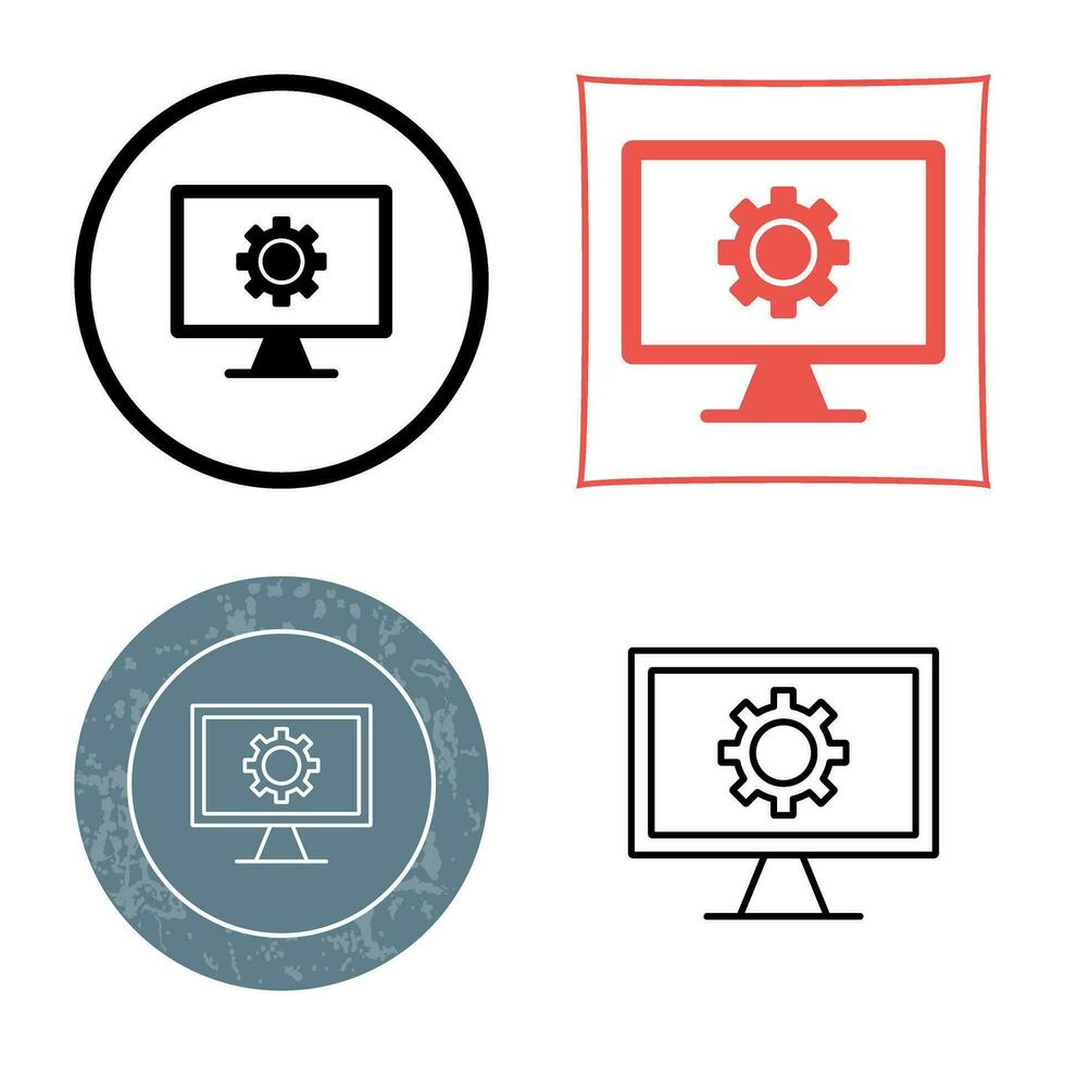 Monitor Screen Vector Icon 34516331 Vector Art at Vecteezy
