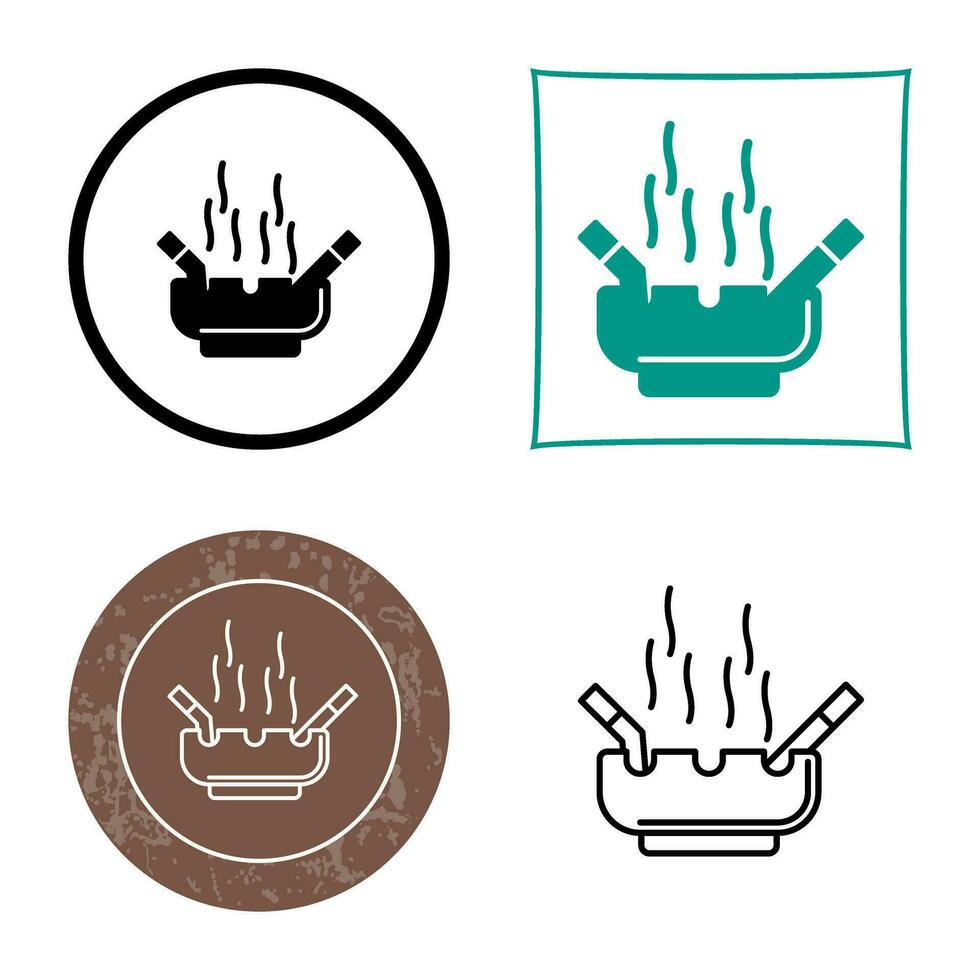 Ashtray Vector Icon