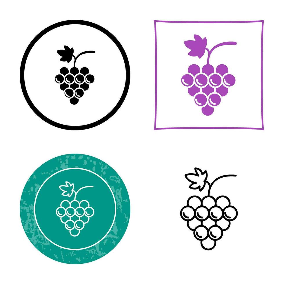 Grapes Vector Icon