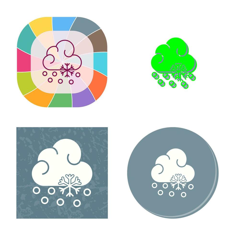 Snow Fall Vector Icon