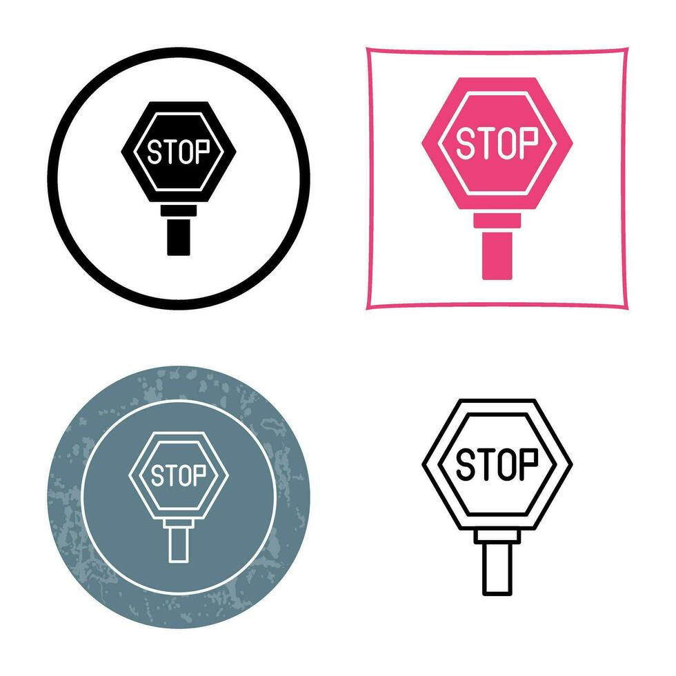 Stop Sign Vector Icon