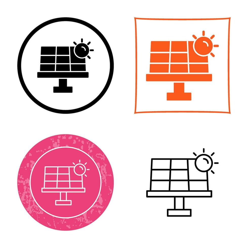 icono de vector de energía solar