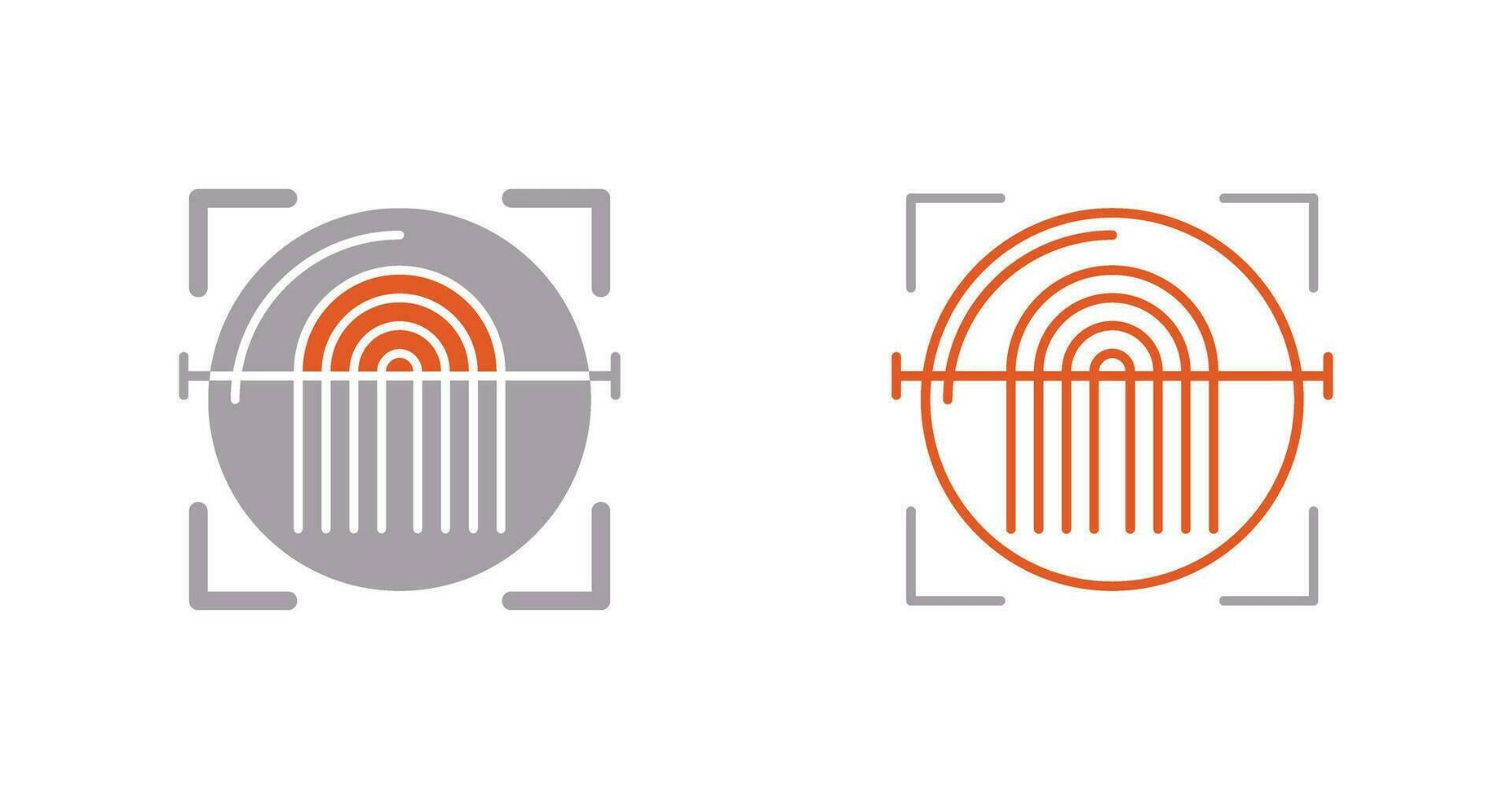 Fingerprint Scanner Vector Icon