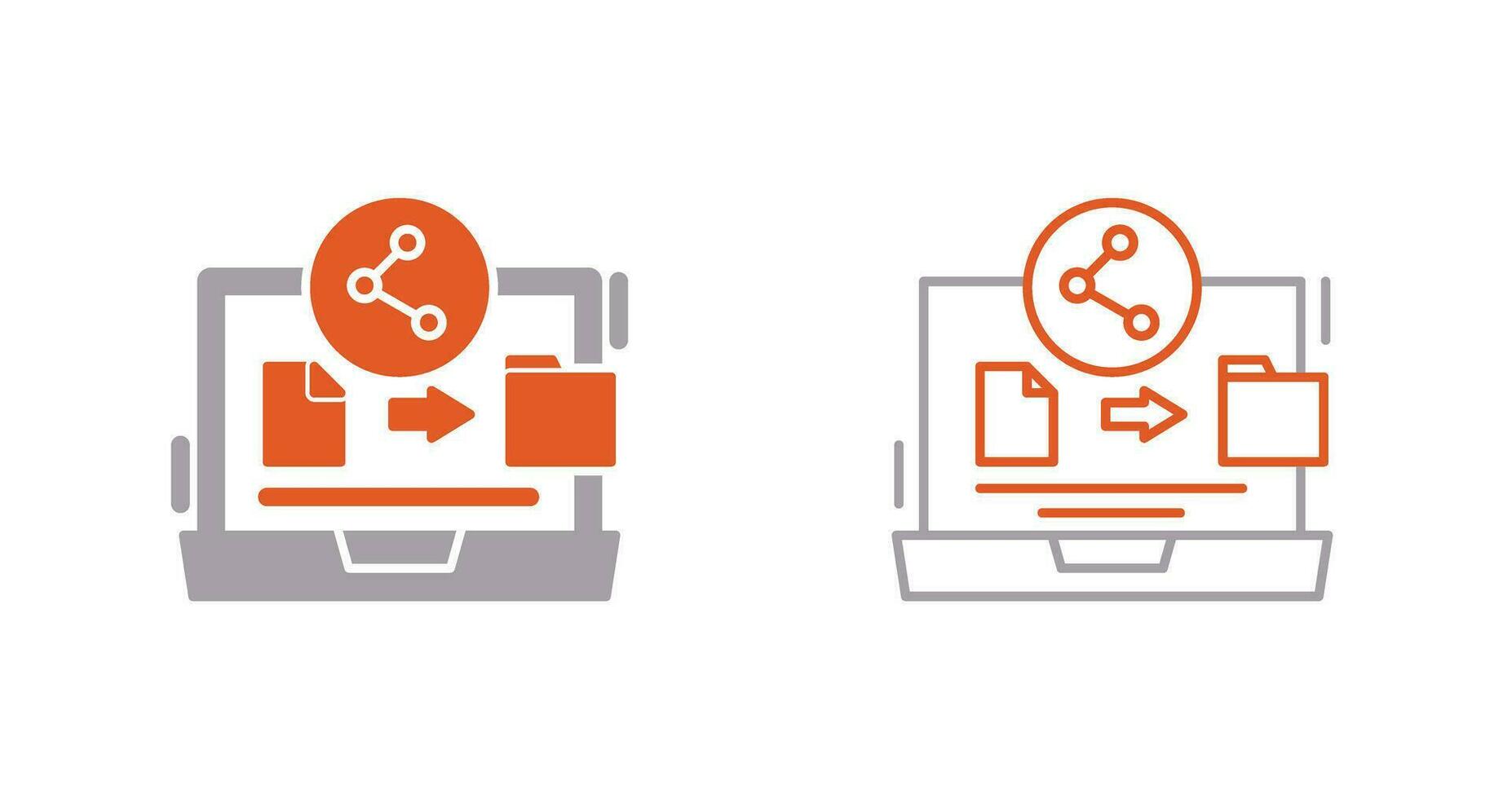File Share Vector Icon