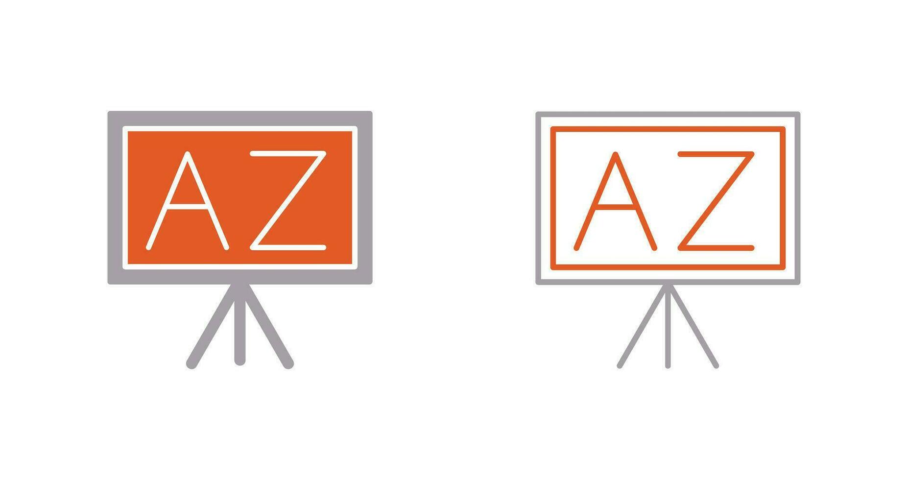 From A To Z Vector Icon