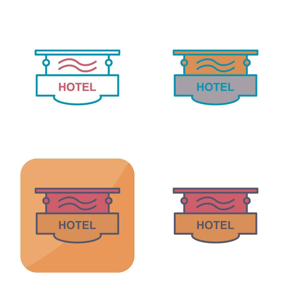 Hotel Sign Vector Icon