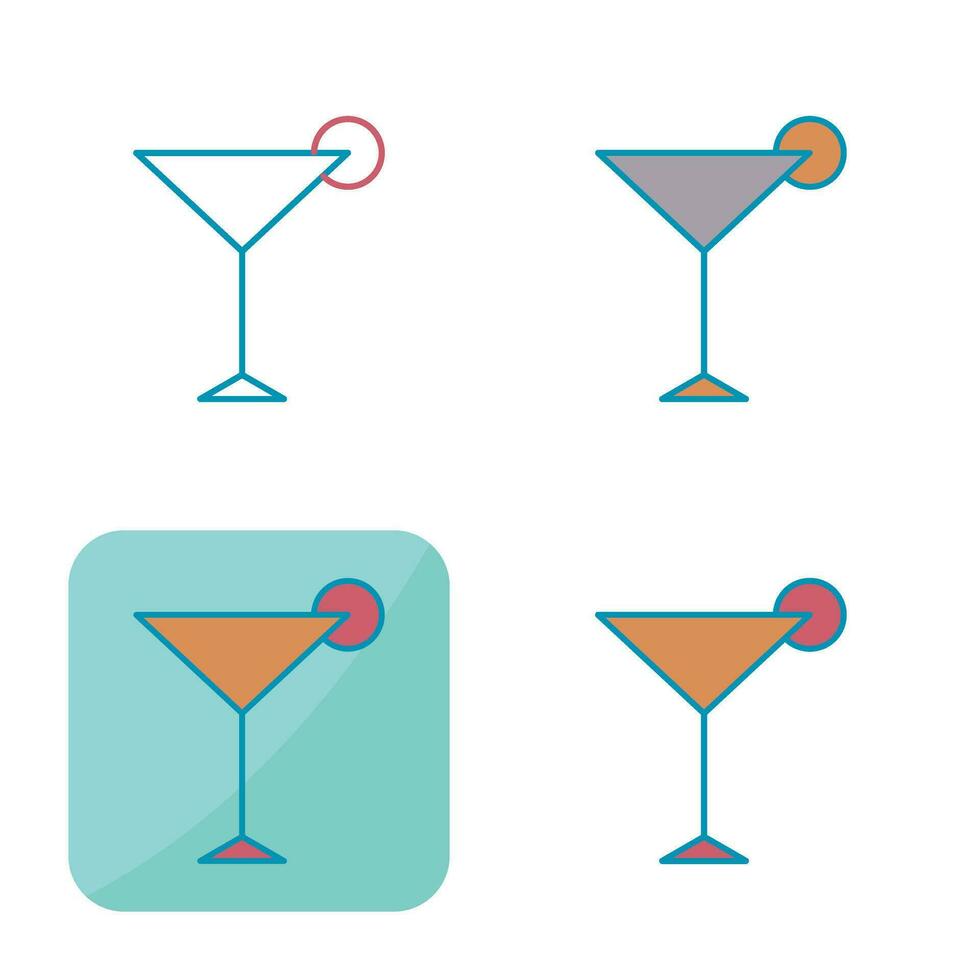 Unique Cosmopolitan Vector Icon