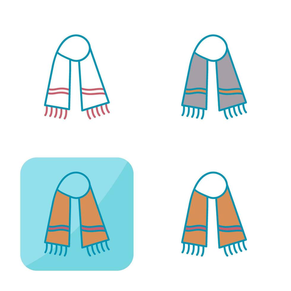 Warm Scarf Vector Icon