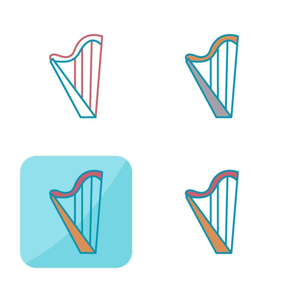 icono de vector de arpa