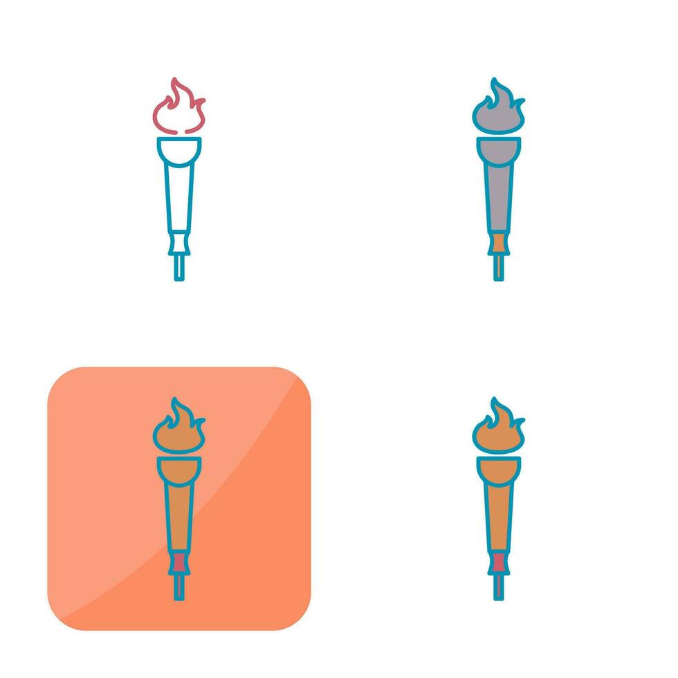 Museum Torch Vector Icon