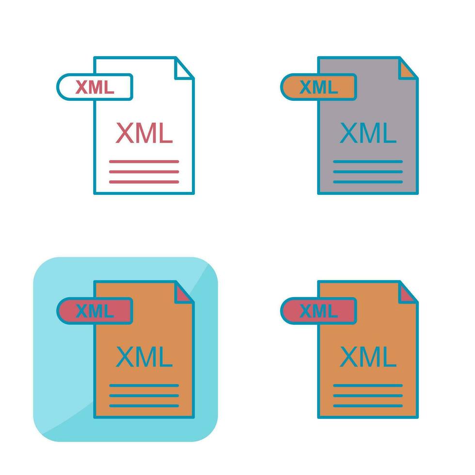 XML Vector Icon