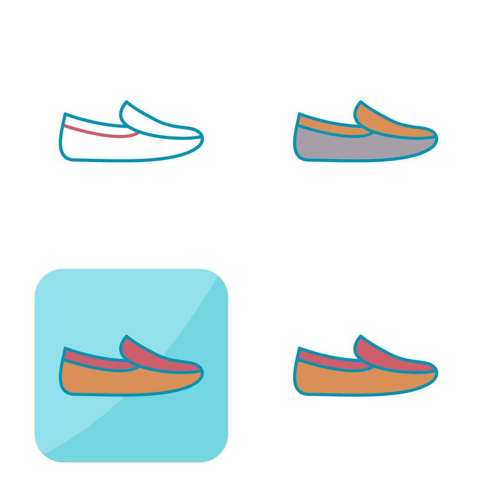 Men's Loafers Vector Icon