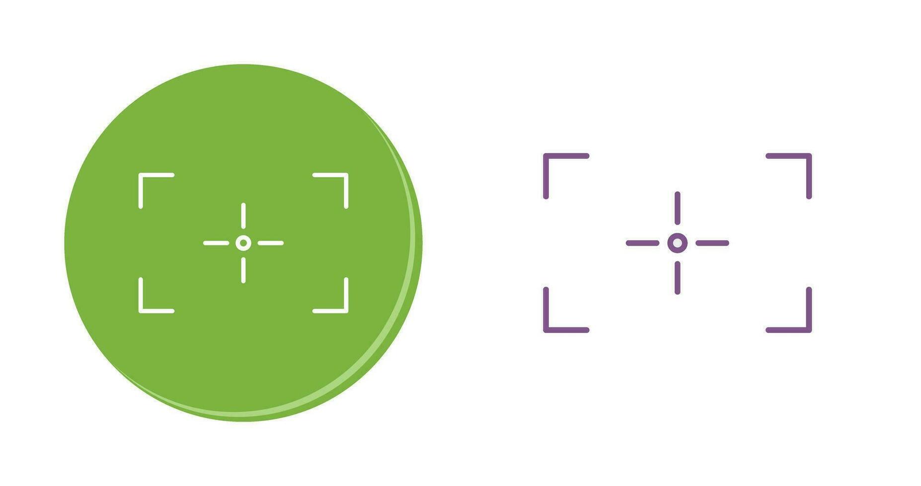 Unique Focus Vector Icon