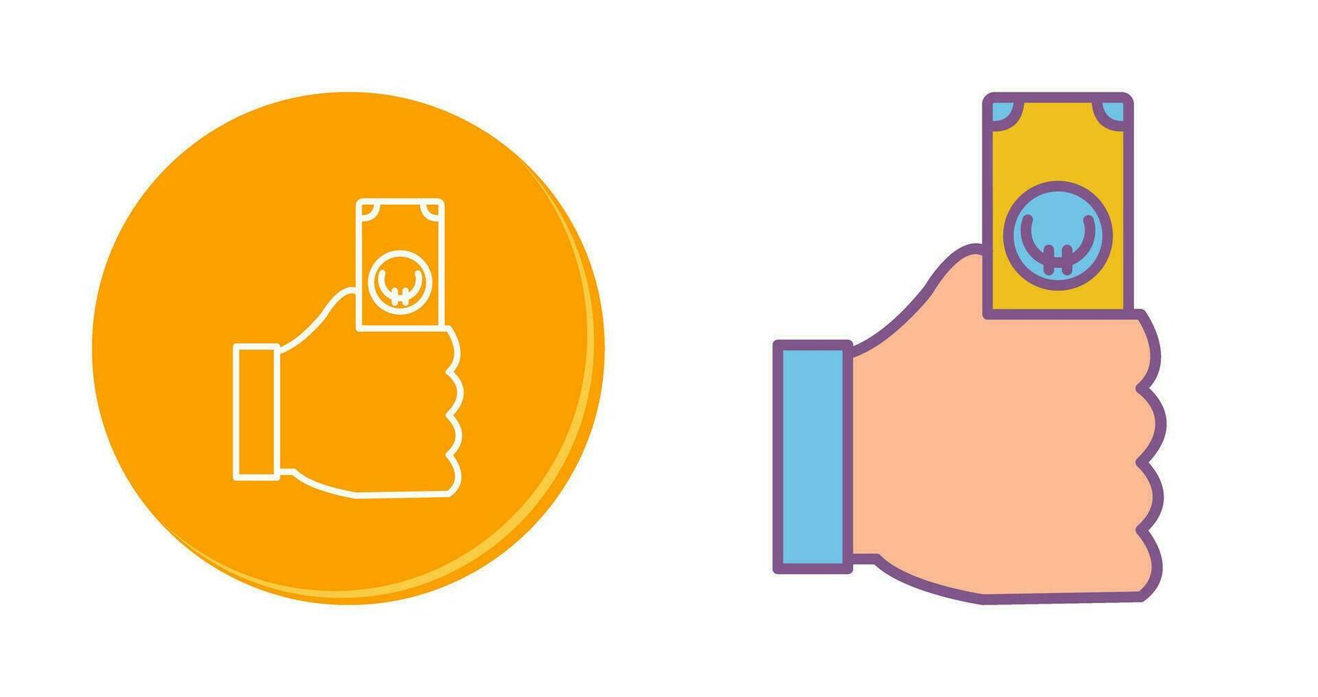 Unique Cash Vector Icon