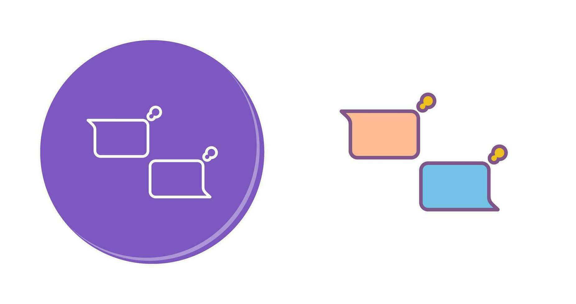 Unique Chatting Vector Icon