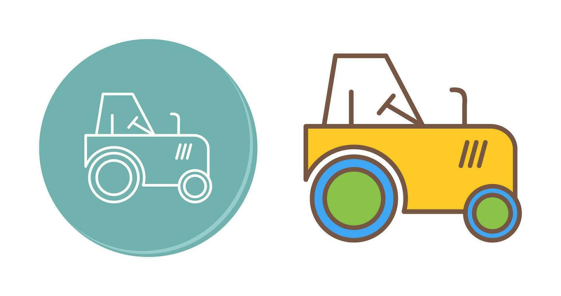 icono de vector de tractor