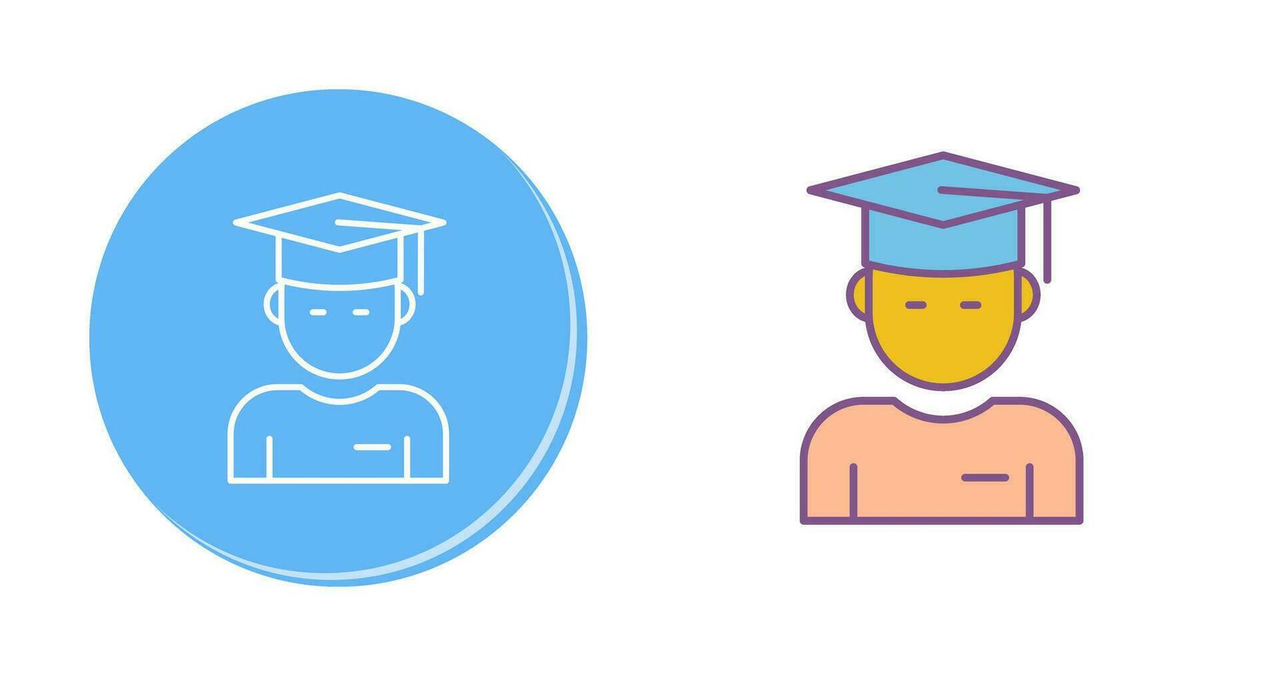 Graduate Student Vector Icon