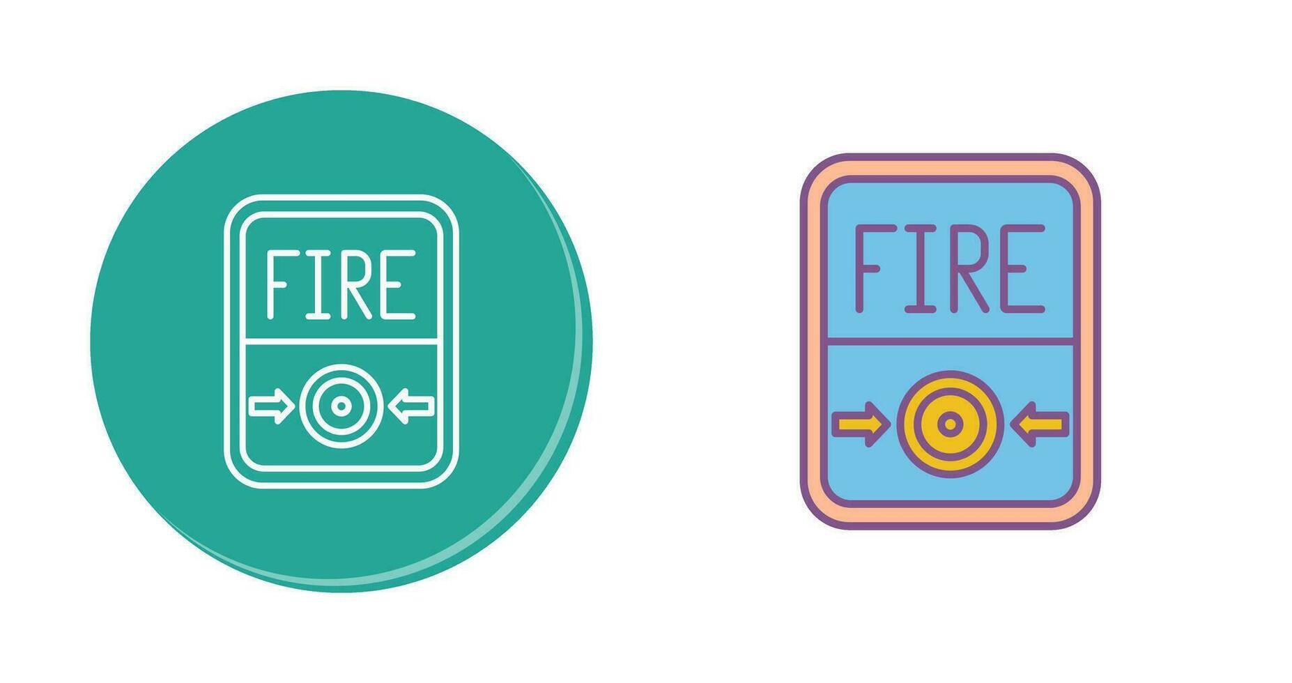 Fire Button Vector Icon