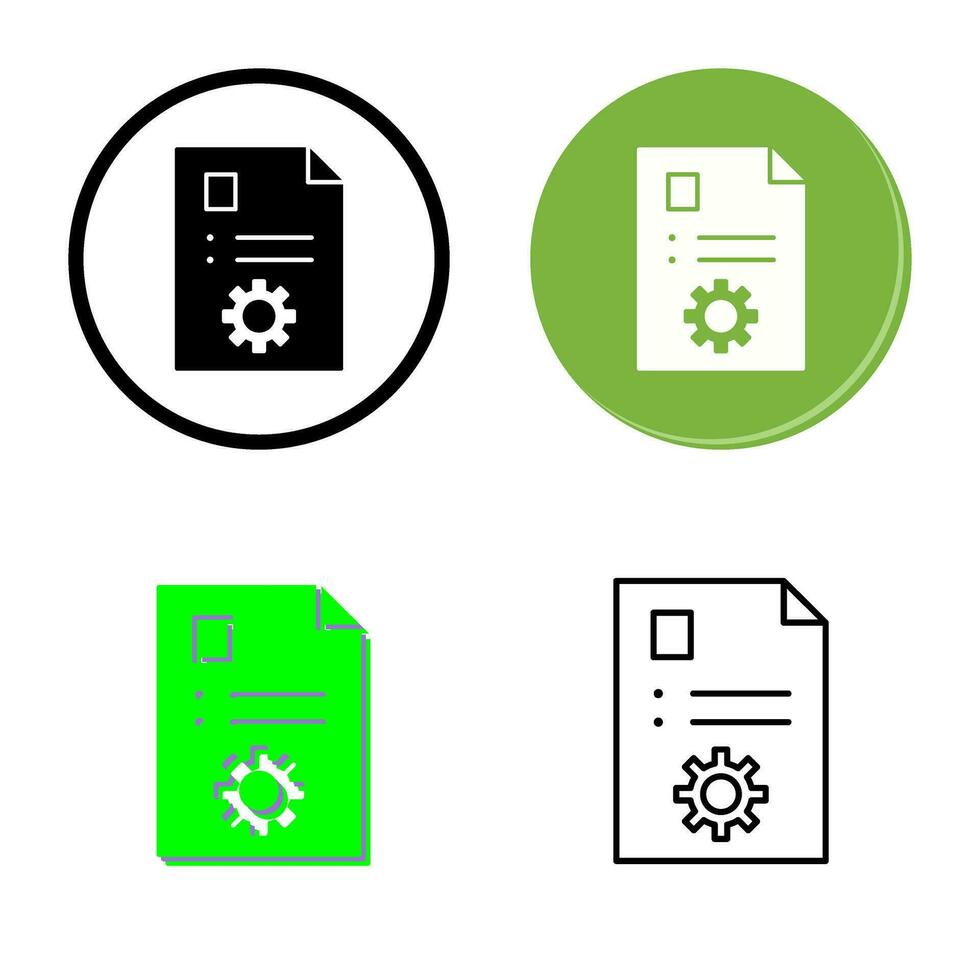 Unique Content Management Vector Icon