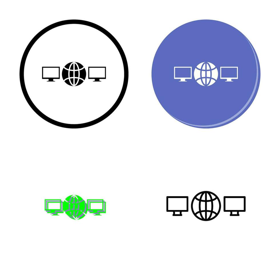 Unique Networks Vector Icon