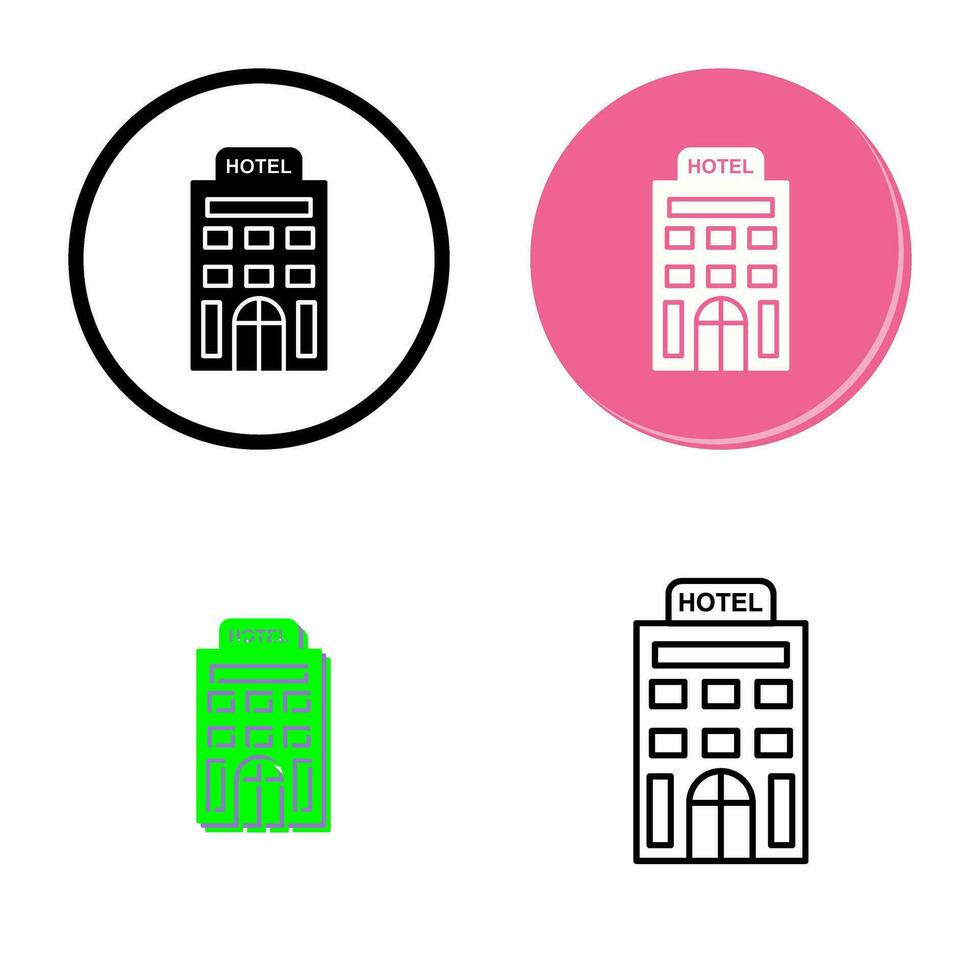 icono de vector de hotel