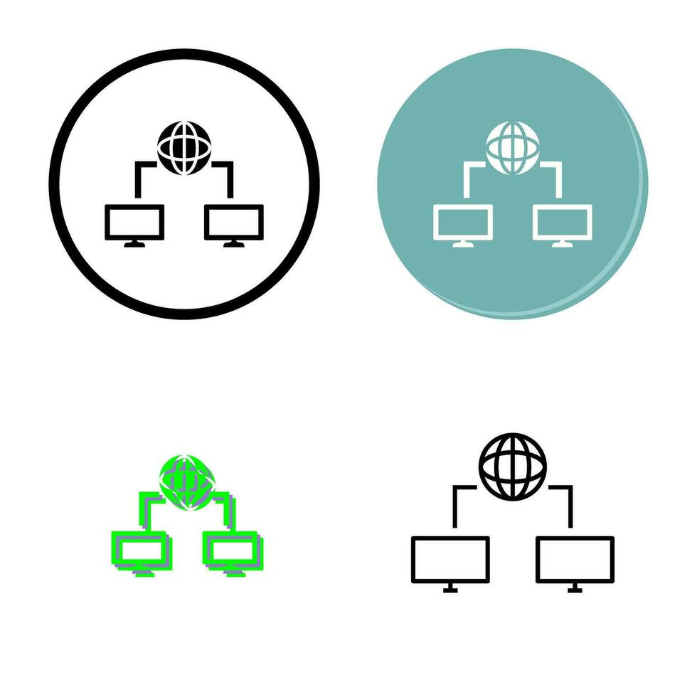 Unique Internet Connectivity Vector Icon