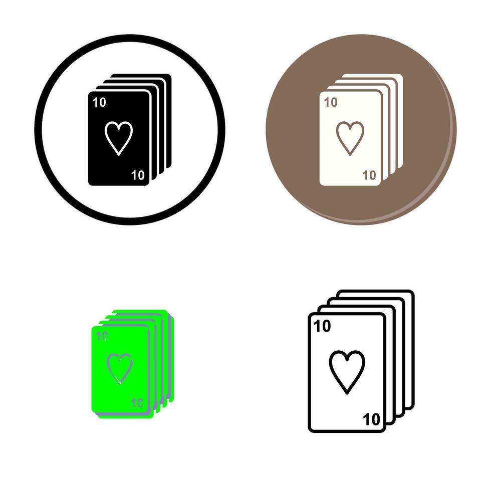 Deck of Cards Vector Icon