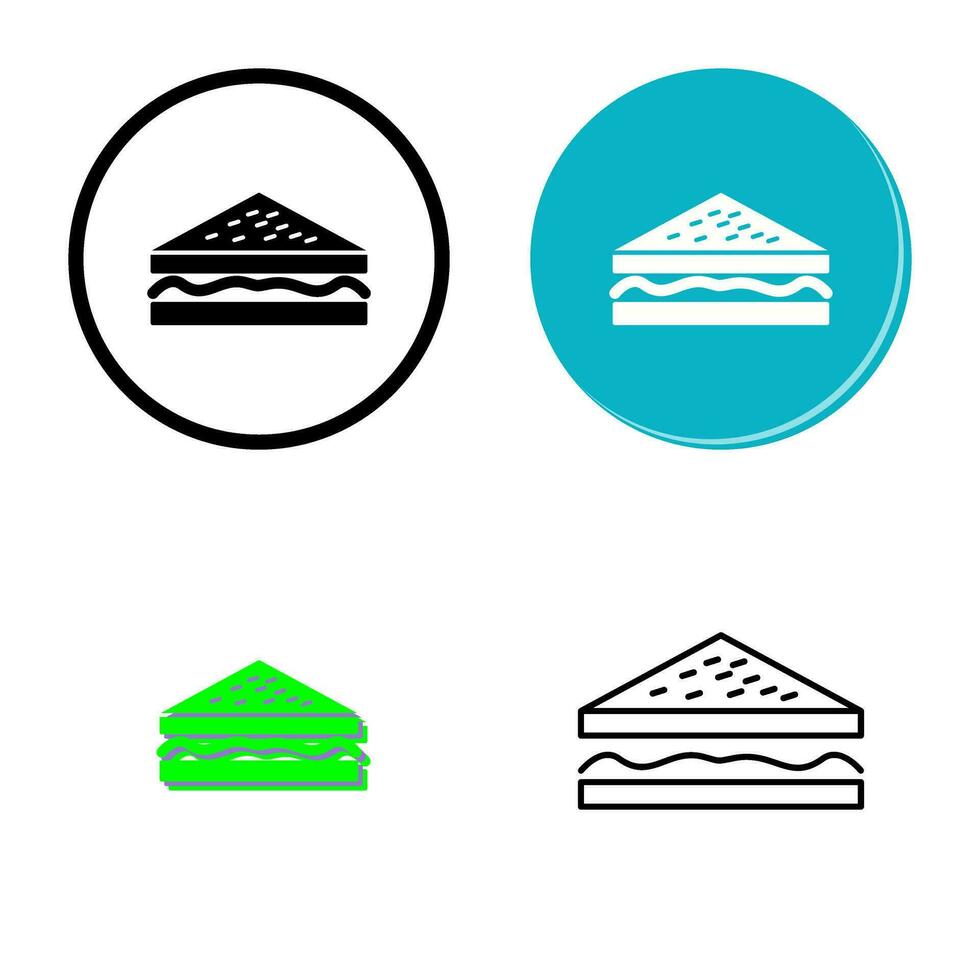 Unique Sandwich Vector Icon