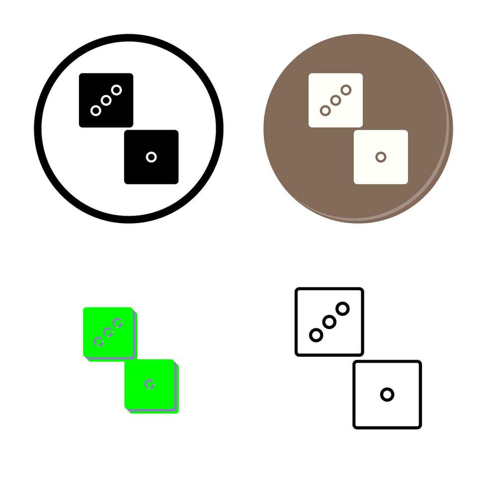 Unique Dice Vector Icon