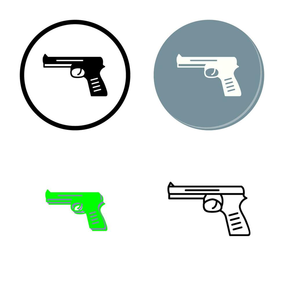 icono de vector de pistola única