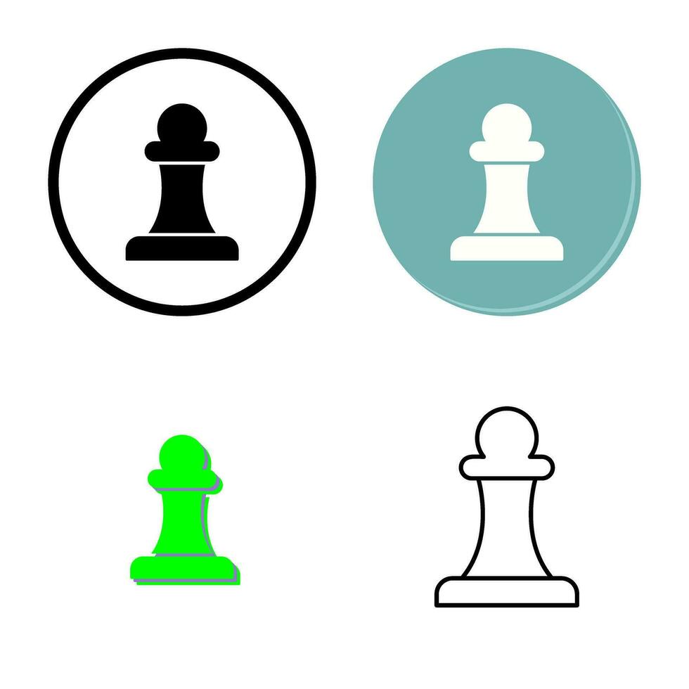 Unique Pawn Vector Icon