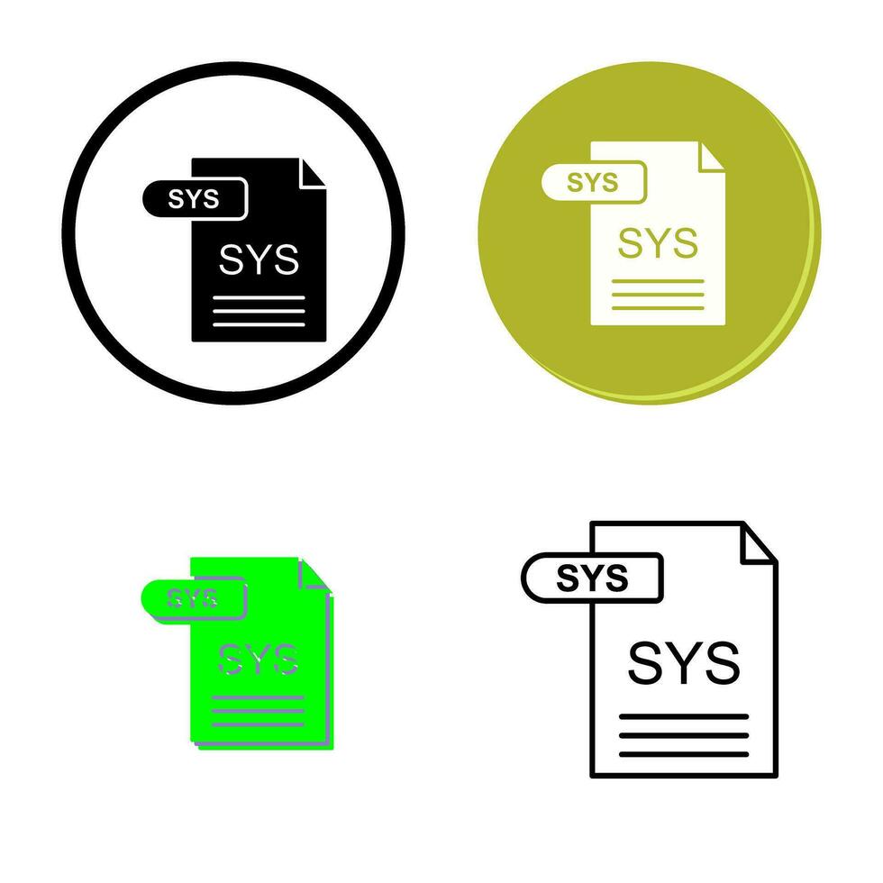 SYS Vector Icon