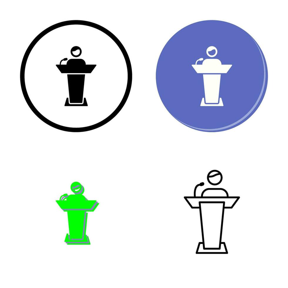 Elected Candidate Vector Icon