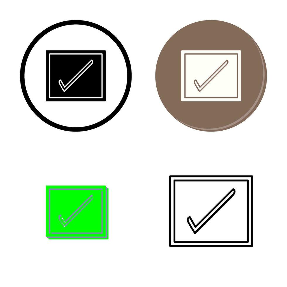 Checkbox Vector Icon